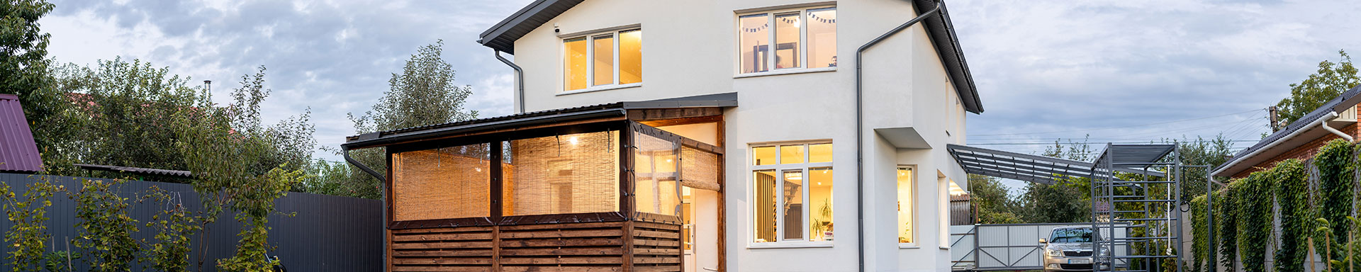 Exterior of modern house